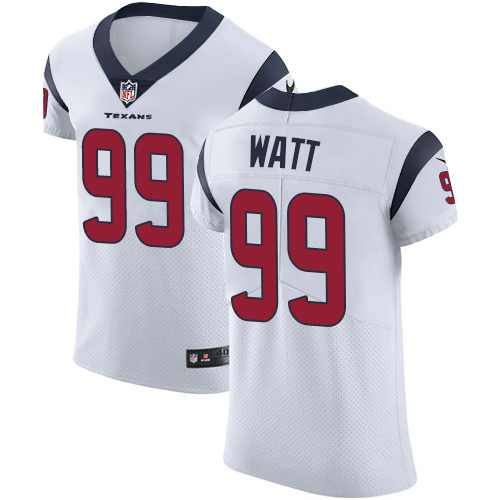 Nike Texans #99 J.J. Watt White Men's Stitched NFL Vapor Untouchable Elite Jersey